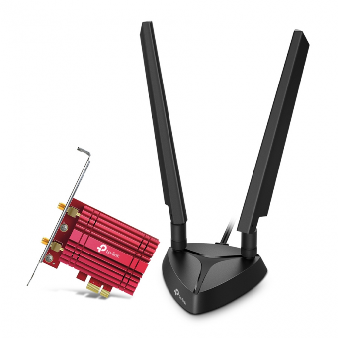 Трехдиапазонный беспроводной PCI Express-адаптер TP-LINK AXE5400 Wi-Fi 6E с поддержкой Bluetooth 5.3 Archer TXE75E